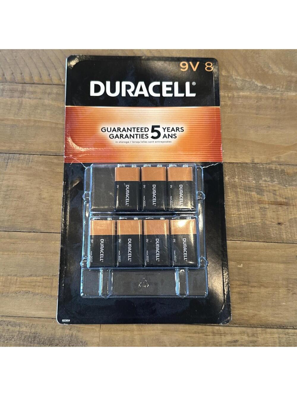 Duracell Coppertop 9V Alkaline Batteries 9 Volt - 7 Pack exp 2027